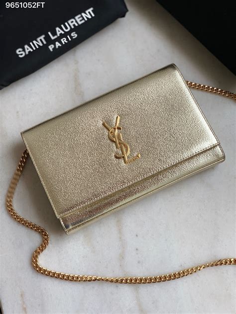 gold chain for ysl bag|YSL wallet on chain sale.